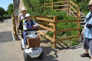 Mobility scooter on Great Stour Way