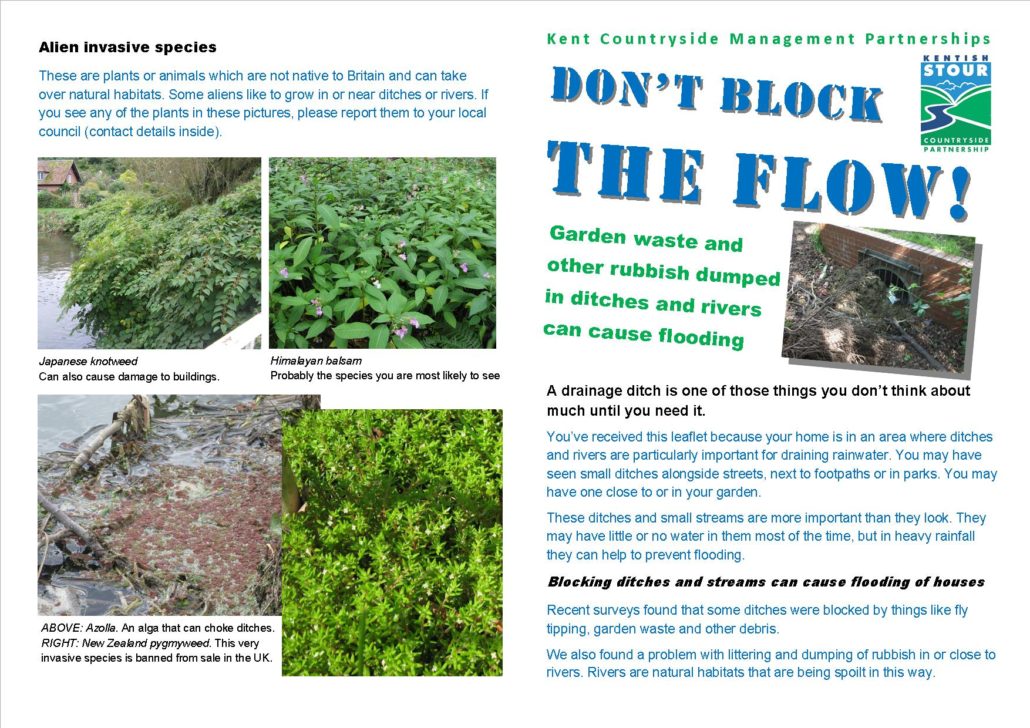 Don't block the flow leaflet