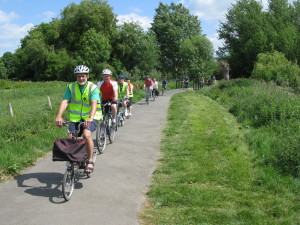 Cyclists on the Great Stour Way