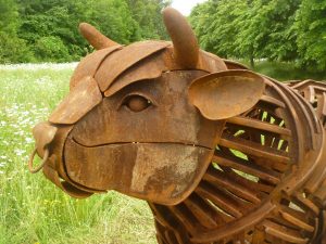Steve Porchmouth's bull scuplture