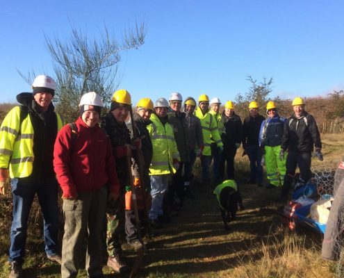 KCC Highways volunteers at Kings wood